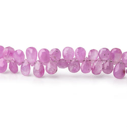 5x4-7x4.5mm Burmese Ruby Faceted Pear Beads 8 inch 96 pieces AA (ONLINE ORDER ONLY)