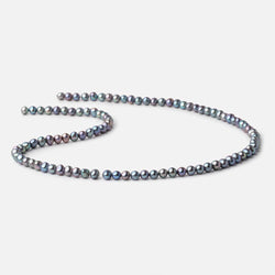 5x4mm Peacock Side Drill Baroque Freshwater Pearls 16 inch 96 Beads AA