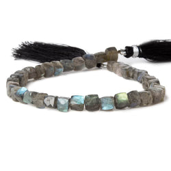 5x5mm Labradorite Faceted Cube Beads 8 inch 34 pieces (ONLINE ORDER ONLY)