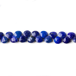 5x5mm Lapis Lazuli Heart Micro-Briolette Beads 6 inch 54 pieces (ONLINE ORDER ONLY)