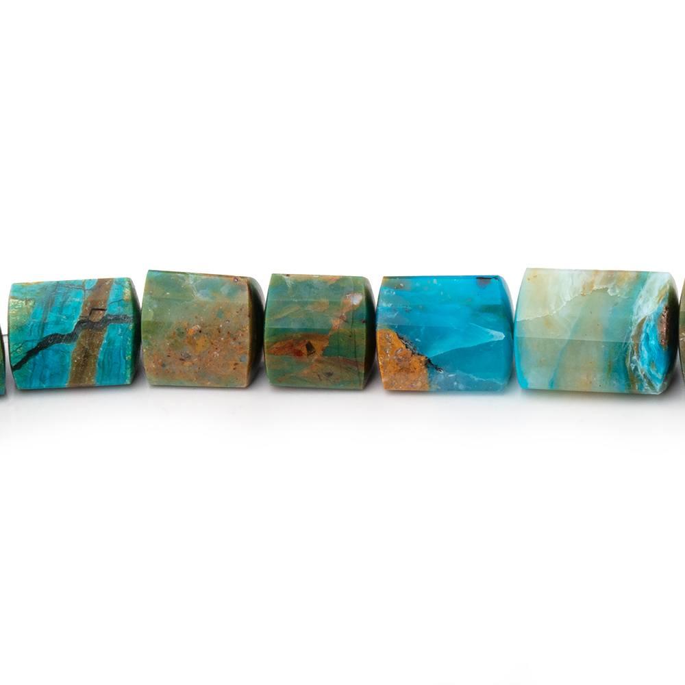 5x7-11x8.5mm Blue Peruvian Opalina Faceted Trillion Beads 16 inch 51 pieces AAA (ONLINE ORDER ONLY)