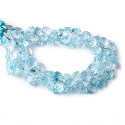 5x7-6x7mm Sky Blue Topaz Candy Kiss 8 inch 55 beads (ONLINE ORDER ONLY)