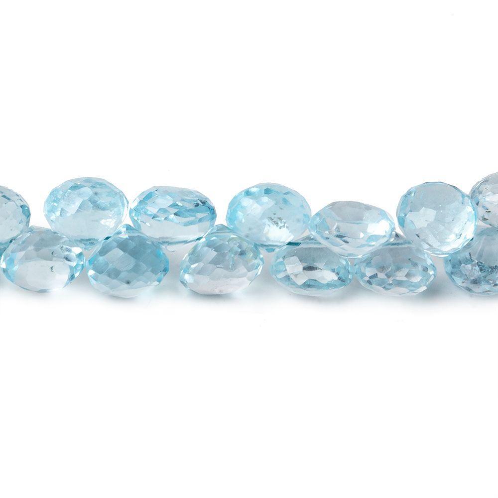 5x7-6x7mm Sky Blue Topaz Candy Kiss 8 inch 55 beads (ONLINE ORDER ONLY)
