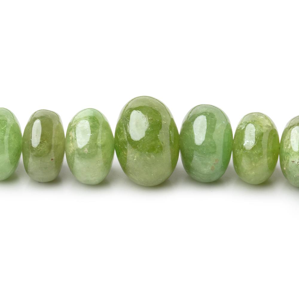 6-12mm Tsavorite Garnet Plain Rondelle Beads 18 inch 99 pieces AA (ONLINE ORDER ONLY)