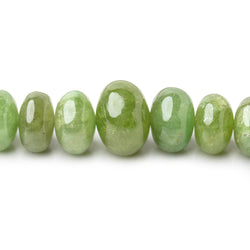 6-12mm Tsavorite Garnet Plain Rondelle Beads 18 inch 99 pieces AA (ONLINE ORDER ONLY)