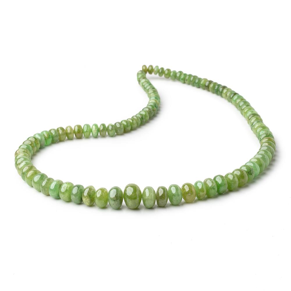 6-12mm Tsavorite Garnet Plain Rondelle Beads 18 inch 99 pieces AA (ONLINE ORDER ONLY)