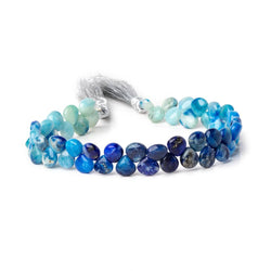6-7mm Afghanite Plain Heart Beads 7.5 inch 52 pieces AAA (ONLINE ORDER ONLY)