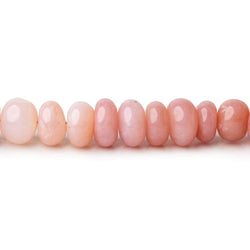6-7mm Pink Peruvian Opal Plain Rondelle Beads 16 inch 103 pieces (ONLINE ORDER ONLY)