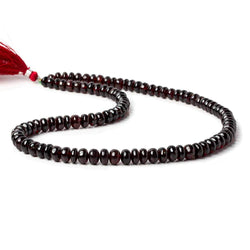 6 - 7mm Red Garnet Plain Rondelle Beads 16 inch 89 pieces (ONLINE ORDER ONLY)