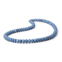 6-8mm Dark Owyhee Blue Opal Faceted Rondelle Beads 16 inch 80 pieces (ONLINE ORDER ONLY)