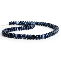 6-8mm Sodalite Plain Rondelle 16 inch 80 beads (ONLINE ORDER ONLY)