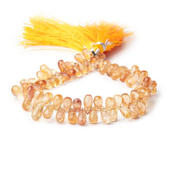 6-9mm Imperial & Precious Topaz Plain Tear Drop Beads 8 inch 80 pieces AA (ONLINE ORDER ONLY)