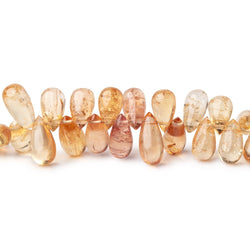 6-9mm Imperial & Precious Topaz Plain Tear Drop Beads 8 inch 80 pieces AA (ONLINE ORDER ONLY)