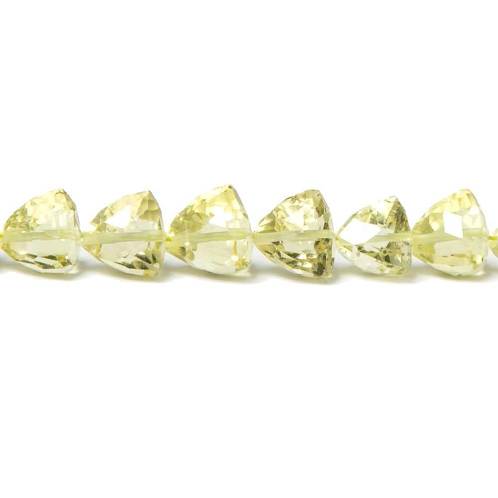 6-9mm Lemon Quartz Straight Drilled Trillion Beads 56 pieces (ONLINE ORDER ONLY)