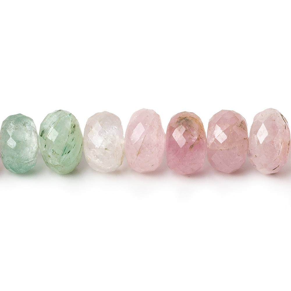 6-9mm Multi-color Afghani Tourmaline Faceted Rondelle Beads 16.5 inch 93 pcs (ONLINE ORDER ONLY)