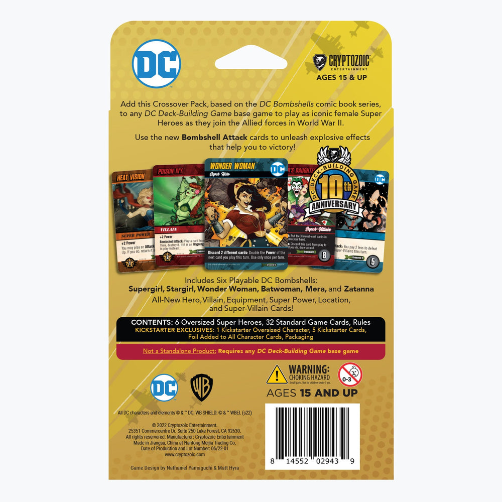 DC Deck-Building Game Crossover Pack 9: DC Bombshells (KICKSTARTER EDITION) (ONLINE ORDER ONLY)