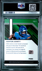 Graded 2024 Leaf Collective Promo Ashton Jeanty #PSB1 Pro Set Light Blue Shimmer Rookie RC Football Card PSA 10 Gem Mint (ONLINE ORDER ONLY)