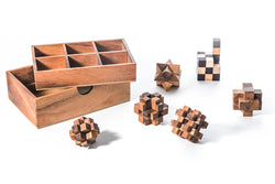 6 STEM Puzzle Gift Set - Wooden Puzzle Brain Teaser (Online Order Only)