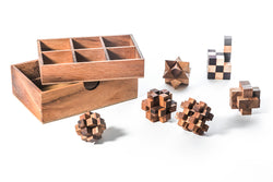 6 STEM Puzzle Gift Set - Wooden Puzzle Brain Teaser (Online Order Only)