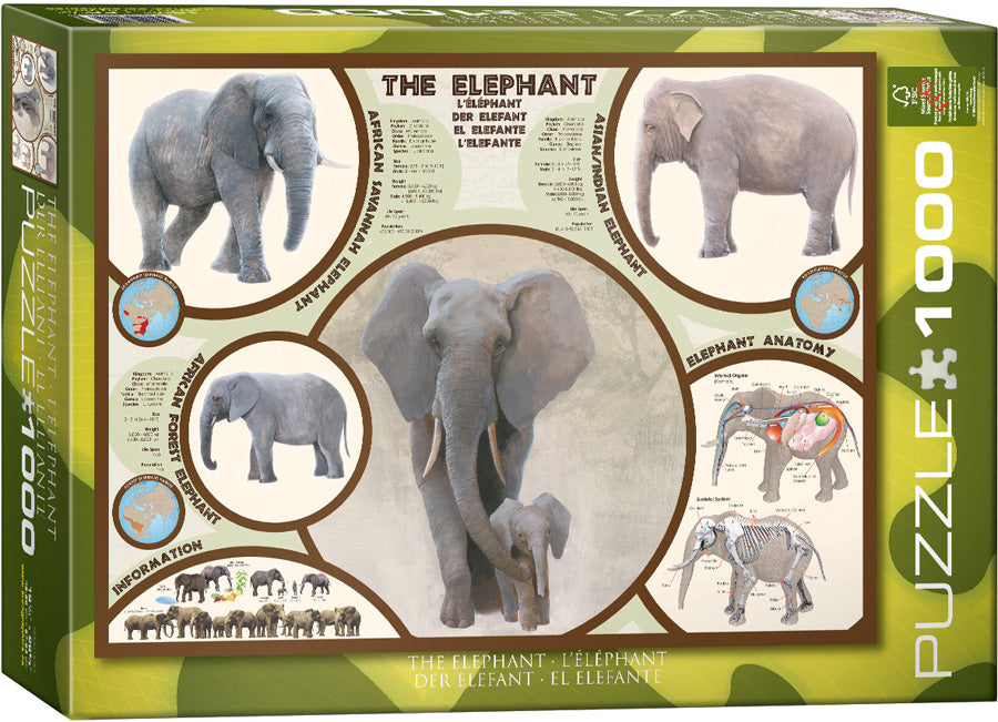 Puzzle: Animal Charts - The Elephant (ONLINE ORDER ONLY)