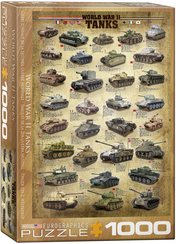 Puzzle: Sea & Land Transportation - World War II Tanks (ONLINE ORDER ONLY)