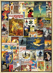 Puzzle: Vintage Art Collages - Vintage Bicycle Posters