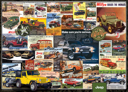 Puzzle: Vintage Car Art - Jeep Advertising Collection (ONLINE ORDER ONLY)