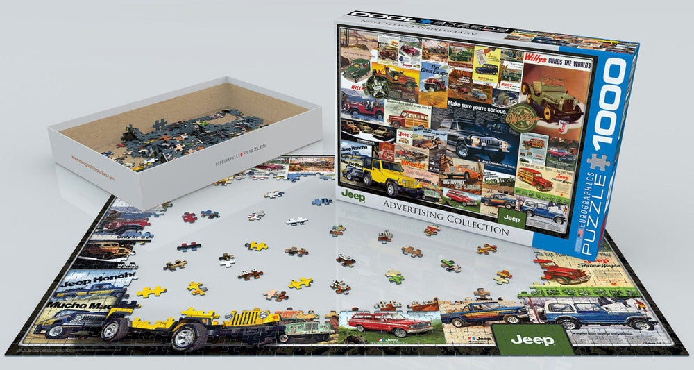 Puzzle: Vintage Car Art - Jeep Advertising Collection (ONLINE ORDER ONLY)