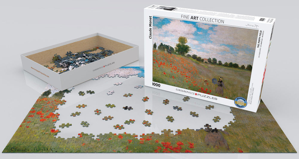 Puzzle: Fine Art Masterpieces -  The Poppy Field by Claude Monet (ONLINE ORDER ONLY)