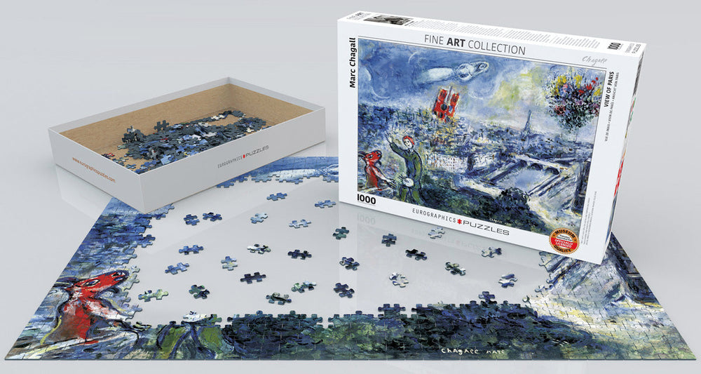Puzzle: Fine Art Masterpieces - Le Bouquet de Paris by Marc Chagall