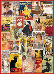Puzzle: Vintage Art Collages - Theater & Opera Vintage Posters