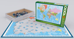 Puzzle: Maps & Flags - Modern Map of The World (ONLINE ORDER ONLY)