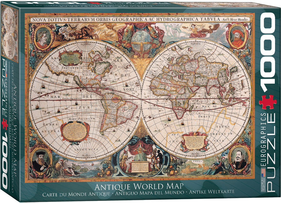 Puzzle: Maps & Flags - Orbis Geographica World Map (ONLINE ORDER ONLY)