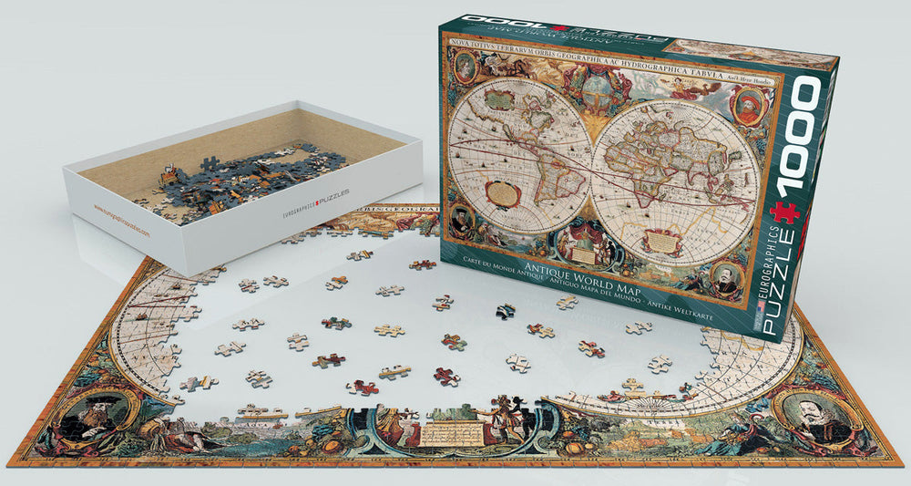 Puzzle: Maps & Flags - Orbis Geographica World Map (ONLINE ORDER ONLY)