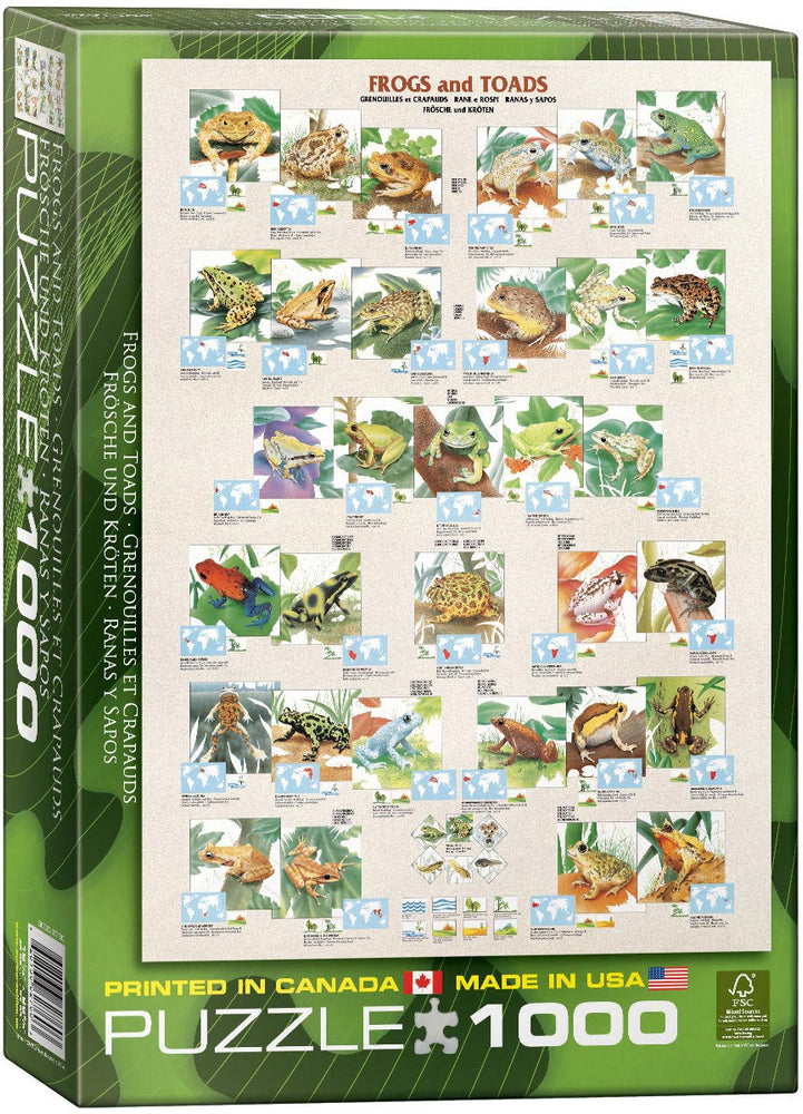 Puzzle: Animal Charts - Frogs (ONLINE ORDER ONLY)