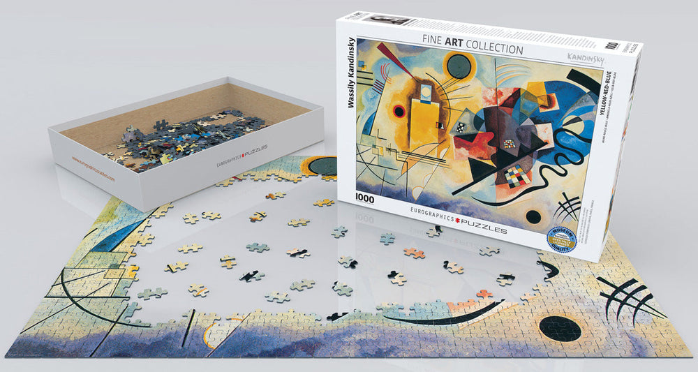 Puzzle: Fine Art Masterpieces - Yellow Red Blue by Wassily Kandinsky
