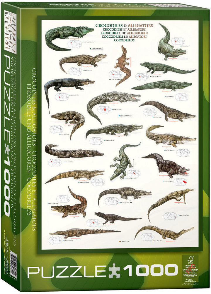 Puzzle: Animal Charts - Crocodiles and Alligators (ONLINE ORDER ONLY)