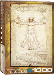 Puzzle: History & General Interest - The Vitruvian Man by Leonardo da Vinci (ONLINE ORDER ONLY)
