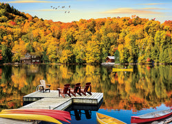 Puzzle: HDR Photography - Lakeside Cottage, Quebec (ONLINE ORDER ONLY)