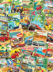 Puzzle: Vintage Art Collages - Vintage Travel Collage (ONLINE ORDER ONLY)