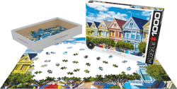 Puzzle: HDR Photography - San Francisco Row Houses