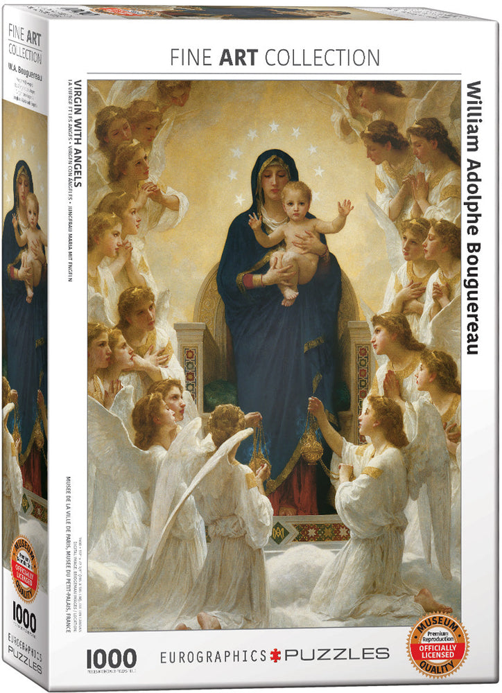 Puzzle: Fine Art Masterpieces - Virgin with Angels by William Adolphe Bouguereau (ONLINE ORDER ONLY)