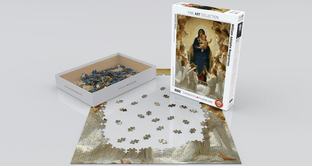 Puzzle: Fine Art Masterpieces - Virgin with Angels by William Adolphe Bouguereau (ONLINE ORDER ONLY)