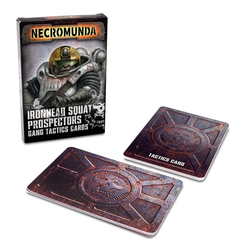 Necromunda: Ironhead Squat Prospectors Gang Tactics Cards (ONLINE ORDER ONLY)
