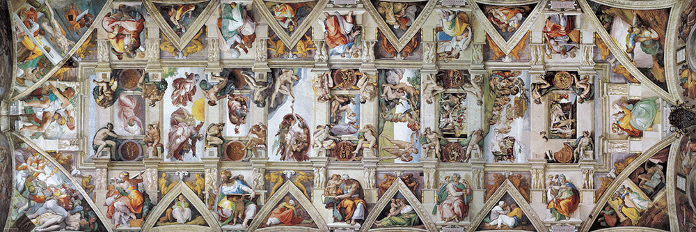 Puzzle: Panoramic Puzzles - The Sistine Chapel Ceiling by Michelangelo (ONLINE ORDER ONLY)
