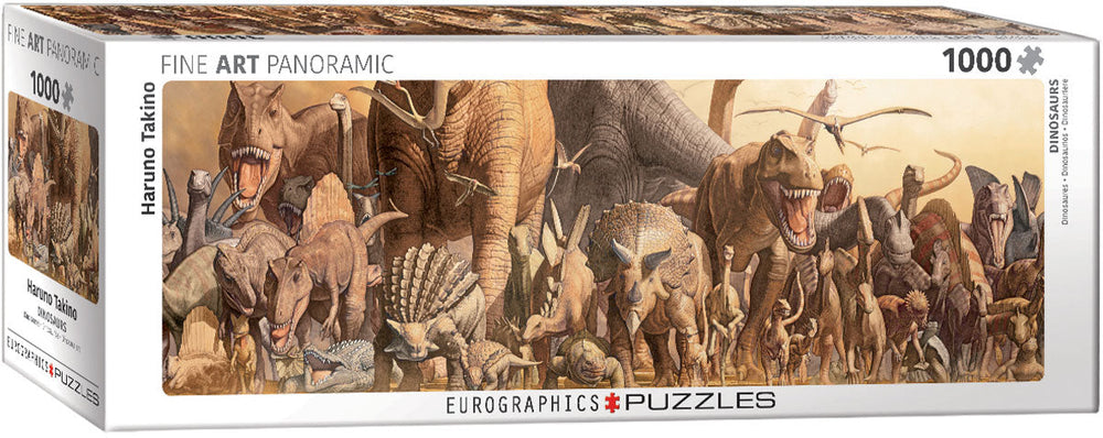 Puzzle: Panoramic Puzzles - Dinosaurs by Haruo Takino