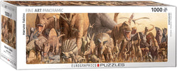 Puzzle: Panoramic Puzzles - Dinosaurs by Haruo Takino