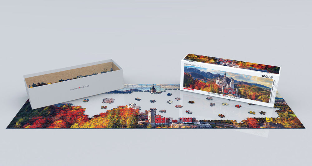 Puzzle: Photography Panoramic - Neuschwanstein Castle in Autumn