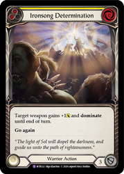 Ironsong Determination [U-WTR122] (Welcome to Rathe Unlimited)  Unlimited Rainbow Foil - Anime Imports LLC