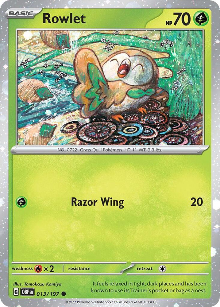 Rowlet (013/197) (Cosmos Holo) [Miscellaneous Cards] (Online Only)